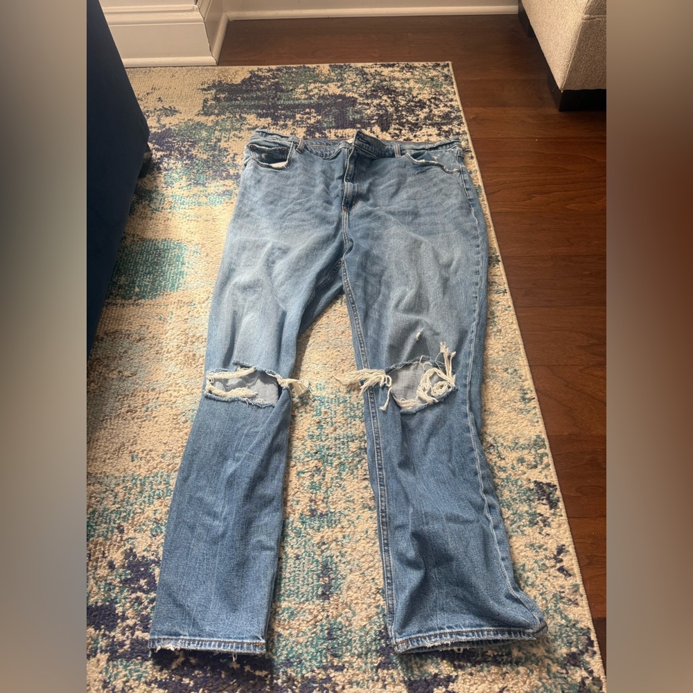 Abercrombie & Fitch Ankle Straight Ultra High Rise - Size 35/20L